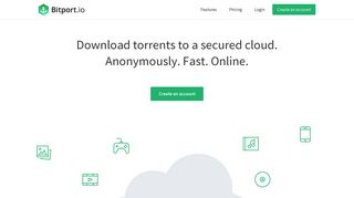 Bitport.io: Download torrents in the cloud and stream them online