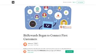 BitRewards Began to Connect First Customers – BitRewards – Medium