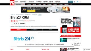 Bitrix24 CRM Software - Review 2018 - PCMag UK
