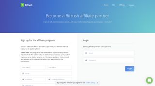 Bitrush affiliate network - Bitcoin, Ethereum, Dash etc. | Bitrush
