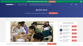 BITSAT 2019 – Application Form, Dates, Eligibility, Syllabus, Pattern