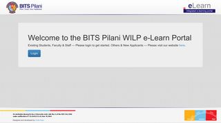 e-Learning Portal - BITS Pilani