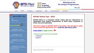 BITSAT Online Tests