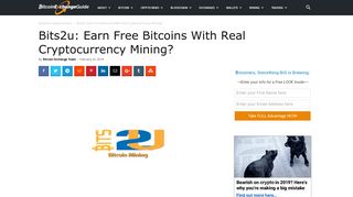 Bits2u Review: Earn Free Bitcoins With Real Cryptocurrency Mining?