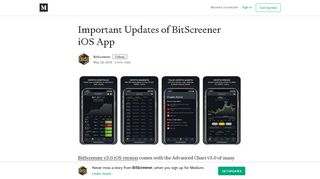 Important Updates of BitScreener iOS App – BitScreener – Medium