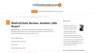 BitsForClicks Review: Another Little Scam? | Scam Busting Reviews!
