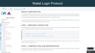Wallet Login Protocol - the Graphene Documentation