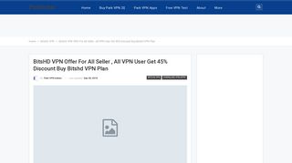 BitsHD VPN Offer For All Seller , All VPN User Get 45% Discount Buy ...