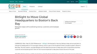 BitSight to Move Global Headquarters to Boston's Back Bay
