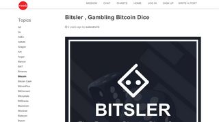 Bitsler , Gambling Bitcoin Dice • Newbium