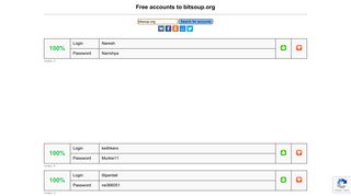 bitsoup.org - free accounts, logins and passwords