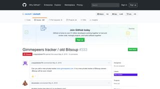 Gimmepeers tracker / old Bitsoup · Issue #333 · Jackett/Jackett · GitHub