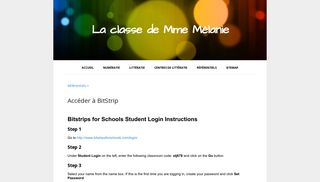 Accéder à BitStrip - La classe de Mme Mélanie - Google Sites