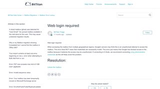 Web login required – BitTitan Help Center