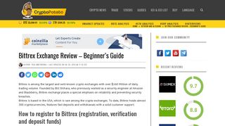 Bittrex Exchange Review – Beginner's Guide - CryptoPotato