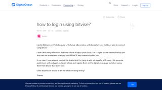 how to login using bitvise? | DigitalOcean
