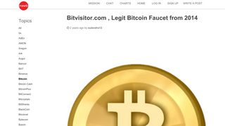 Bitvisitor.com , Legit Bitcoin Faucet from 2014 • Newbium