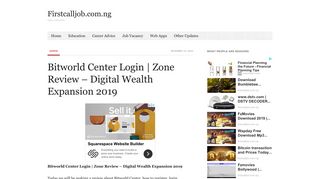 Bitworld Center Login | Zone Review – Digital Wealth Expansion 2019 ...
