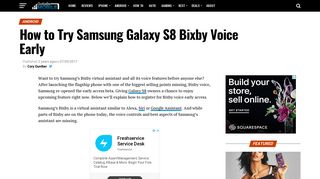 How to Try Samsung Galaxy S8 Bixby Voice Early - Gotta Be Mobile
