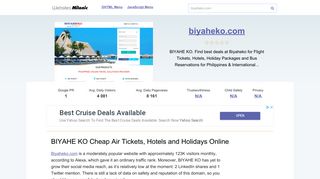 Biyaheko.com website. BIYAHE KO Cheap Air Tickets, Hotels and ...