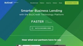 Biz2Credit: Lender Platform