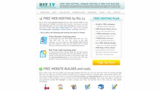 Biz.ly FREE web hosting, Domain hosting & Free Site builder