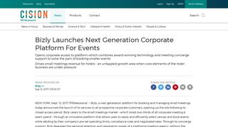Bizly Launches Next Generation Corporate Platform For Events
