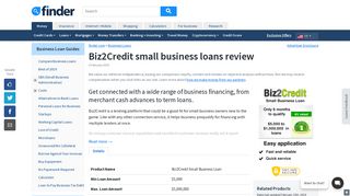 Biz2Credit small business loan review January 2019 | finder.com