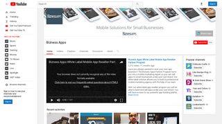 Bizness Apps - YouTube