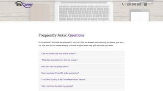 Frequently Asked Questions | BizCover Brokers