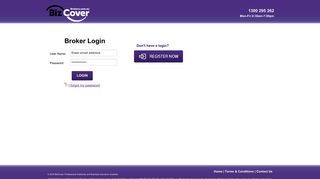 BizCover Brokers - Login