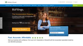 BizFilings: Form an LLC or Corporation, New Business & Incorporate ...