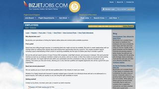 Post Aviation Jobs for Free | BizJetJobs.com