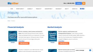 BizMiner Products: Industry Financial Reports, Industry Market Reports ...