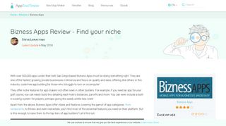 Bizness Apps Review - The pros and cons of this app maker