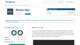 Bizness Apps Reviews and Pricing - 2019 - Capterra