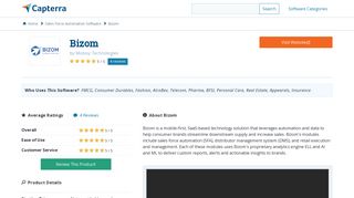 Bizom Reviews and Pricing - 2019 - Capterra