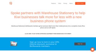 Warehouse Stationery Spoke Phone Offer