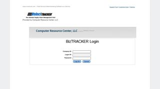 BizTRACKER Login: Computer Resource Center, LLC