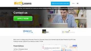 Contact - Bizzy Loans