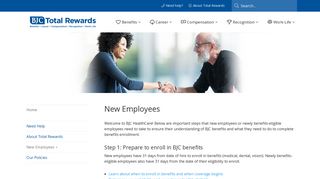 BJC Total Rewards > Benefits > New Employees