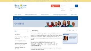 Careers | Barnes-Jewish West County Hospital | St. Louis, MO
