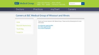 Careers at BJC Medical Group of Missouri and Illinois