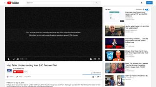 Med Talks: Understanding Your BJC Pension Plan - YouTube