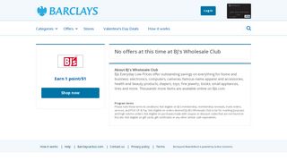 BJ's Wholesale Club Coupon & Promo Codes 2019 - Barclaycard ...
