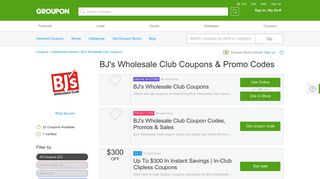 BJ's Wholesale Club Coupons & Coupon Codes 2019 - Groupon