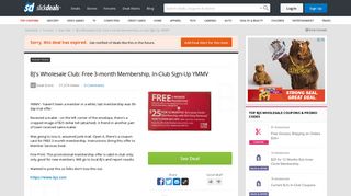 BJ's Wholesale Club: Free 3-month Membership, In-Club Sign-Up ...