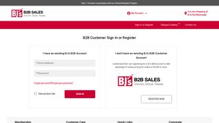 BJs Wholesale Club – Sign in