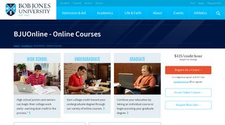 BJUOnline - Online Courses | Bob Jones University