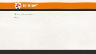 Burger KingBK ® Gateway - BK Gateway
